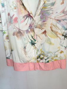 Vintage Floral Print Camp Shirt