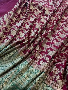 Pure Silk Handloom Jungla Banarasi