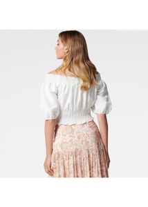 Forever New SIENNA SHIRREDBARDOT TOP