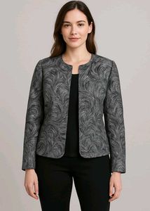 Swirl Pattern Blazer