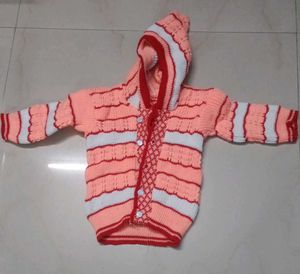 Woolen Set Of Sweater Pant And Socks For 0-6Months