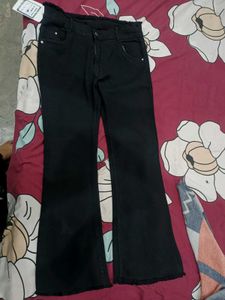 Black Flared Jeans