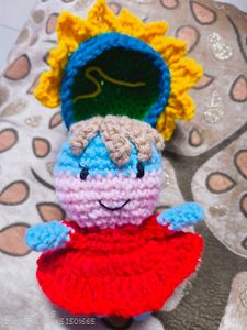 Handmade Crochet Sunflower Doll