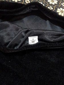Velvet Slit Miniskirt