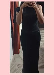 Savana Elegant Black Bodycon Dress