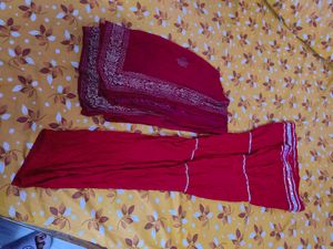 3 pis Kurti,palazo &amp; dupatta Set