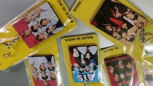 BTS Wooden Keychain+Freebies