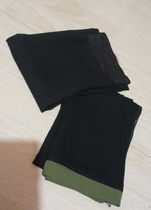 2 Black Burqa hijabs