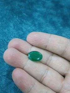 Green Faceted Gemstone