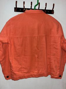 Coral Denim Jacket