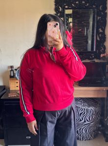 Red Sporty Sweatshirt