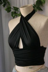 Zara Criss Cross Halter Top