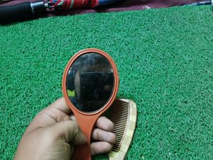 Vintage Mirror Comb Set