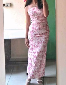 Floral Pink Bodycon Dress
