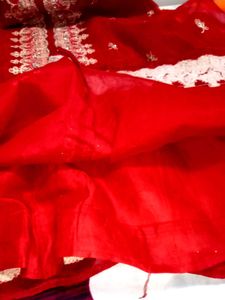red ethnic lehenga skirt