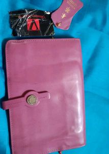 Pink Genuine Lather Purse