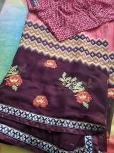 Elegant Embroidered Saree