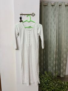white straight Kurti