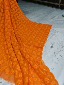 Orange Chicken Work Fabric