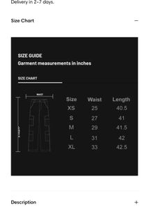 Grey Six Pockets Cargo Pants Xs