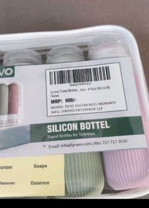 LYROVO Travel Bottles - 4 Pack (Morandi)