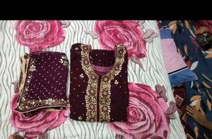 Elegant Purple Dupatta