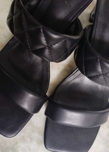 Black Heeled Sandals