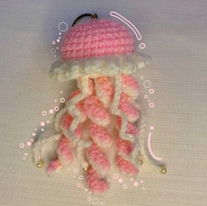 Crochet Jellyfish Keychains💗