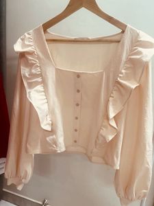 Ruffle Trim Blouson