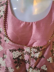 Diwali Pink Kurta With Pocket
