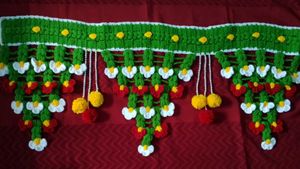 Handmade Crochet Floral Toran