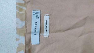 Reserved Beige Animal Print Top