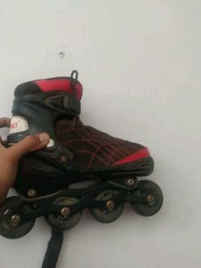 konex liner skates in red colour
