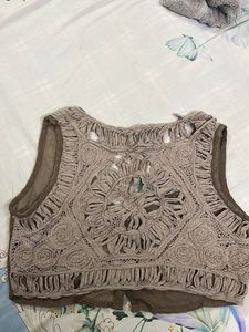Net Designed Top/ Croptop