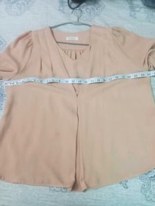 Peach Korean Tops