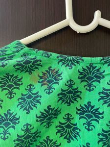 Green Printed Kurti