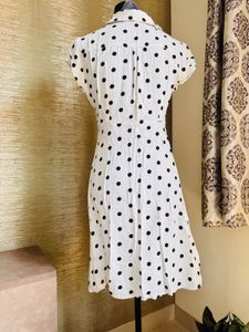 Polka Dot A Line Dress