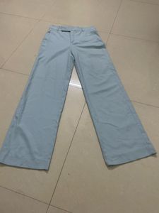 ZARA Wide Leg Sky Blue Pant