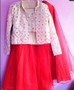 Red Embroidered Lehenga Choli ❤️