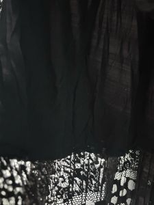 Elegant Black Lace/Mesh Short Skirt