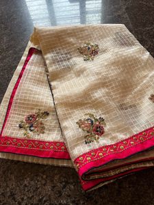 Elegant Embroidered Sari