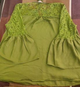 All About You By Deepika Padukone, Olive Green Women&#39;s Casual Top Size:L