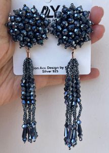 Long Crystal Fashion Earrings