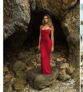 Red Bodycon Maxi Dress