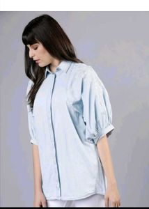 Tokyo talkies Denim Korean Oversized shirt Top