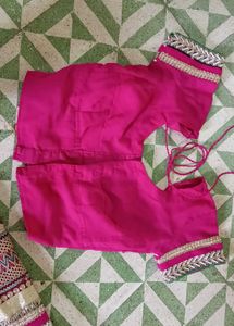 Gorgeous Pink &amp; Green Sari