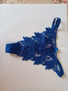 New Blue Lace Thong Unused