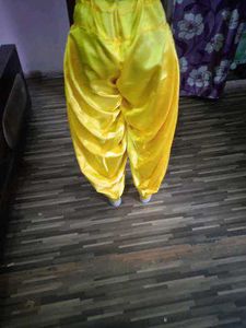 Satin Salwar Yellow