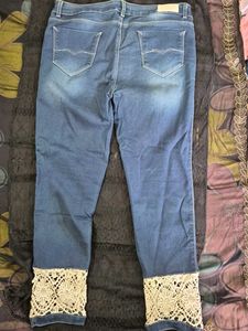 Lace Cuff Jeans