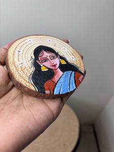 Elegant Fridge Magnet Handmade Painting